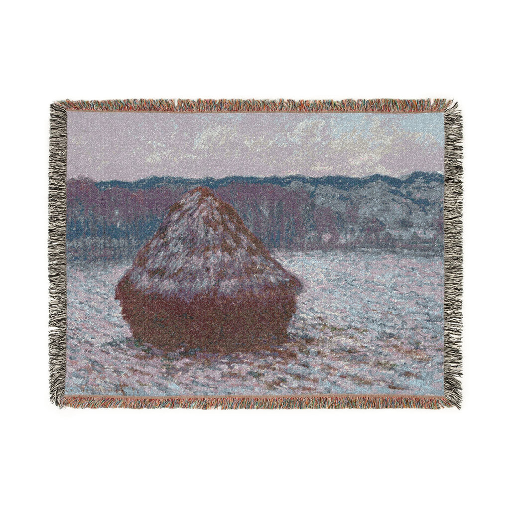 Claude Monet - Stack of Wheat | Woven Tapestry Blanket