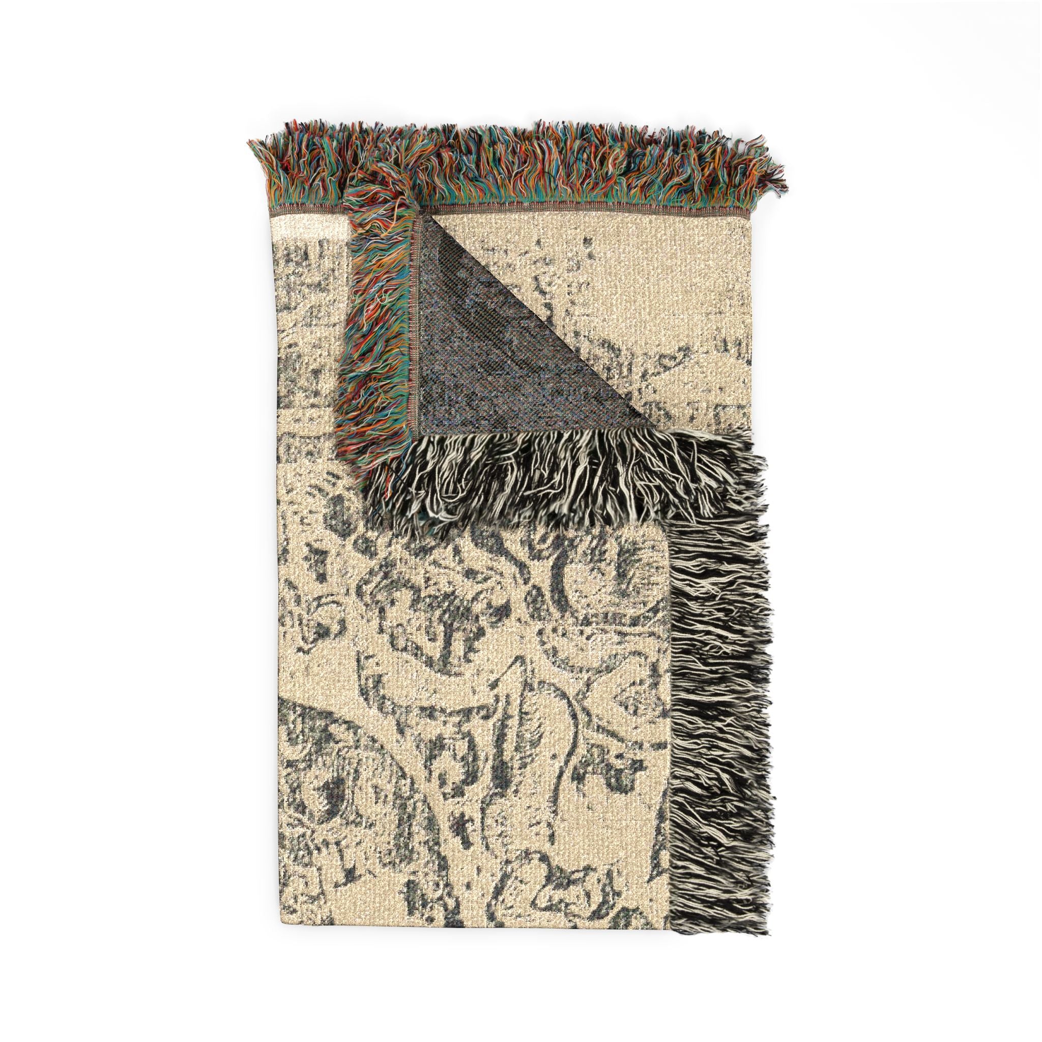 Paul Gauguin - Horse, with Other Animals and Ornaments | Woven Tapestry Blanket