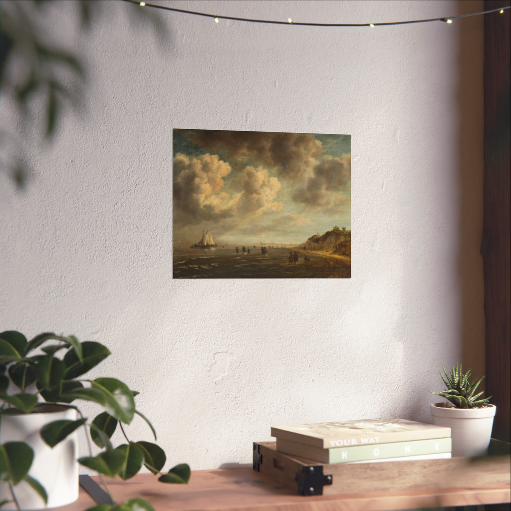 Naar Jacob van Ruisdael - Beach View - 154 - Mauritshuis | Fine Art Poster