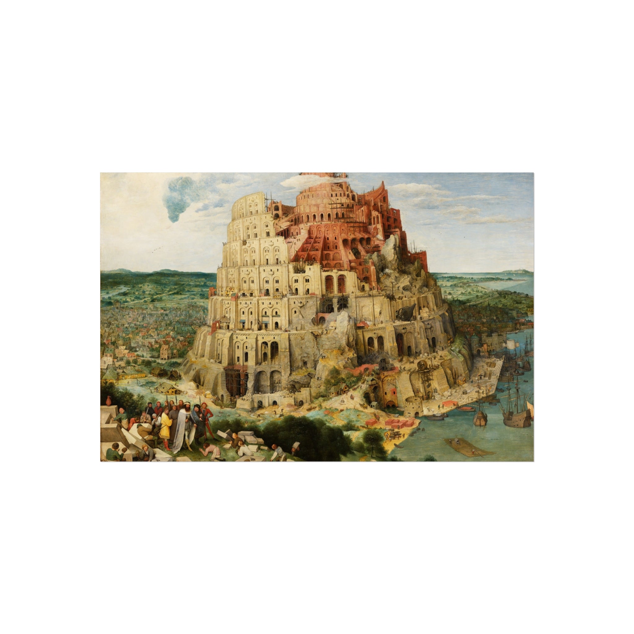 Pieter Bruegel the Elder - The Tower of Babel (Vienna) - Google Art Project - edited | Fine Art Poster