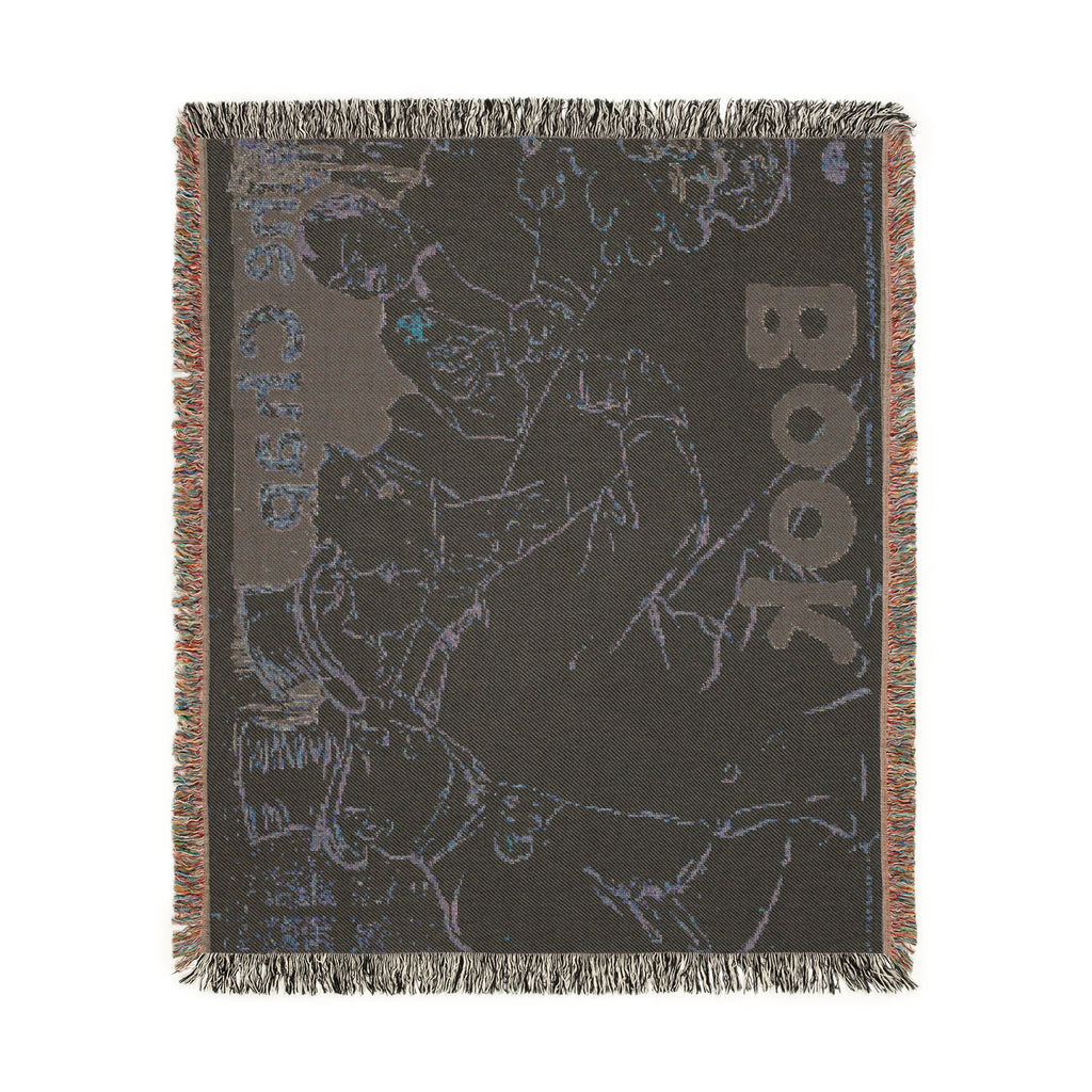 Henri de Toulouse-Lautrec - Irish and American Bar, Rue Royale—The Chap Book | Woven Tapestry Blanket