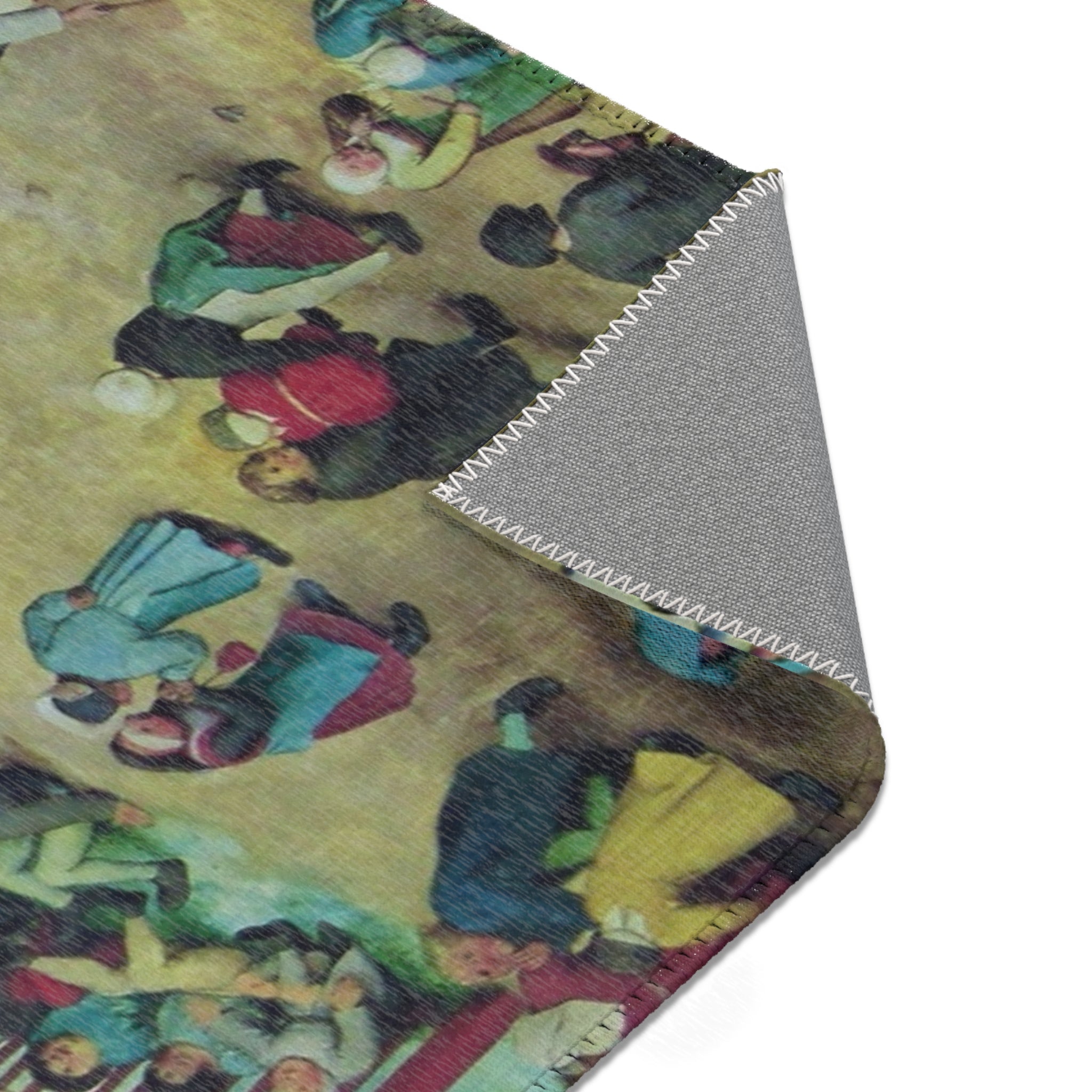 -2022-02-07 Children's Games, Pieter Bruegel the Elder, West Street, Cromer, Norfolk | Area Rug