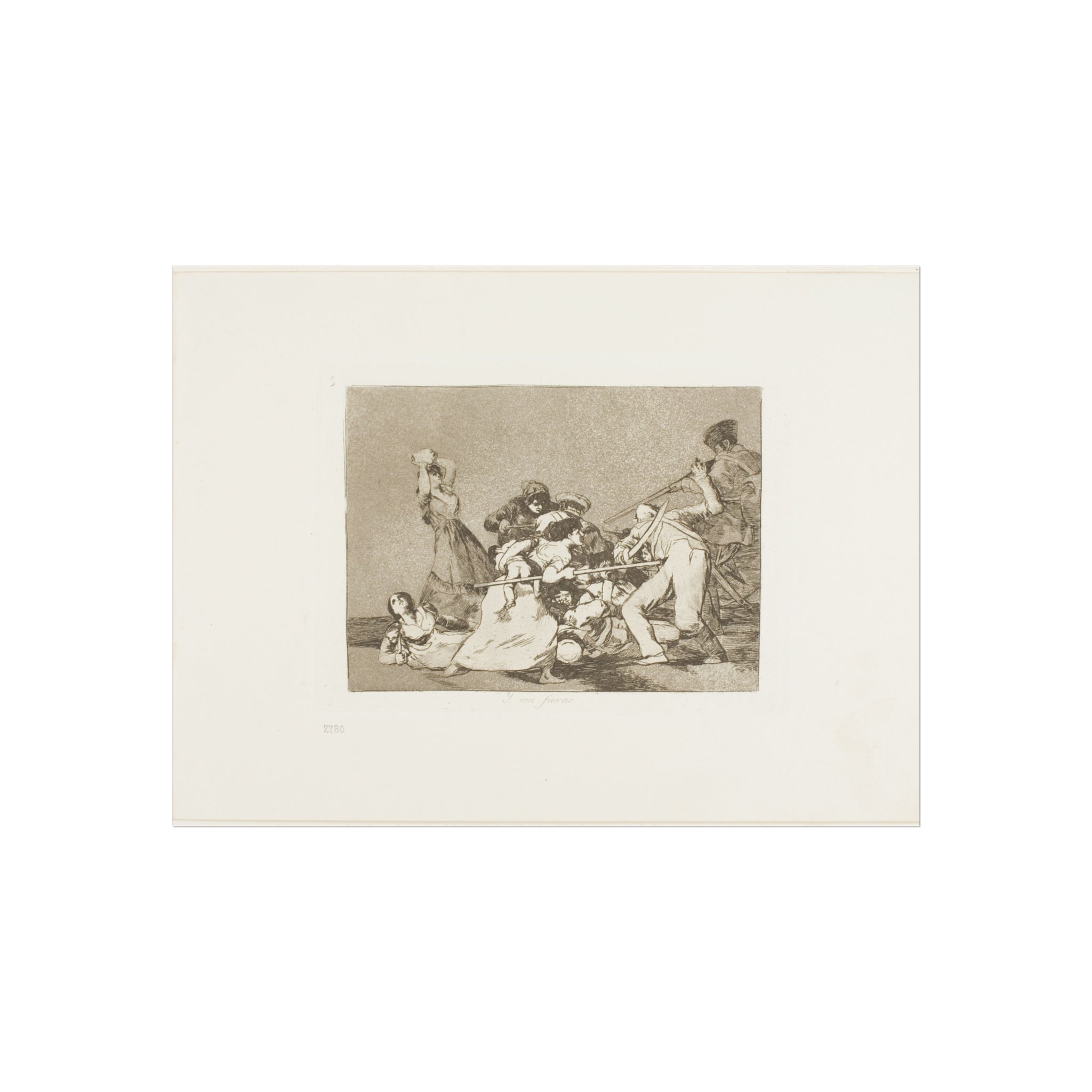 Francisco José de Goya y Lucientes - And they are like wild beasts, plate five from The Disasters of War | Fine Art Poster