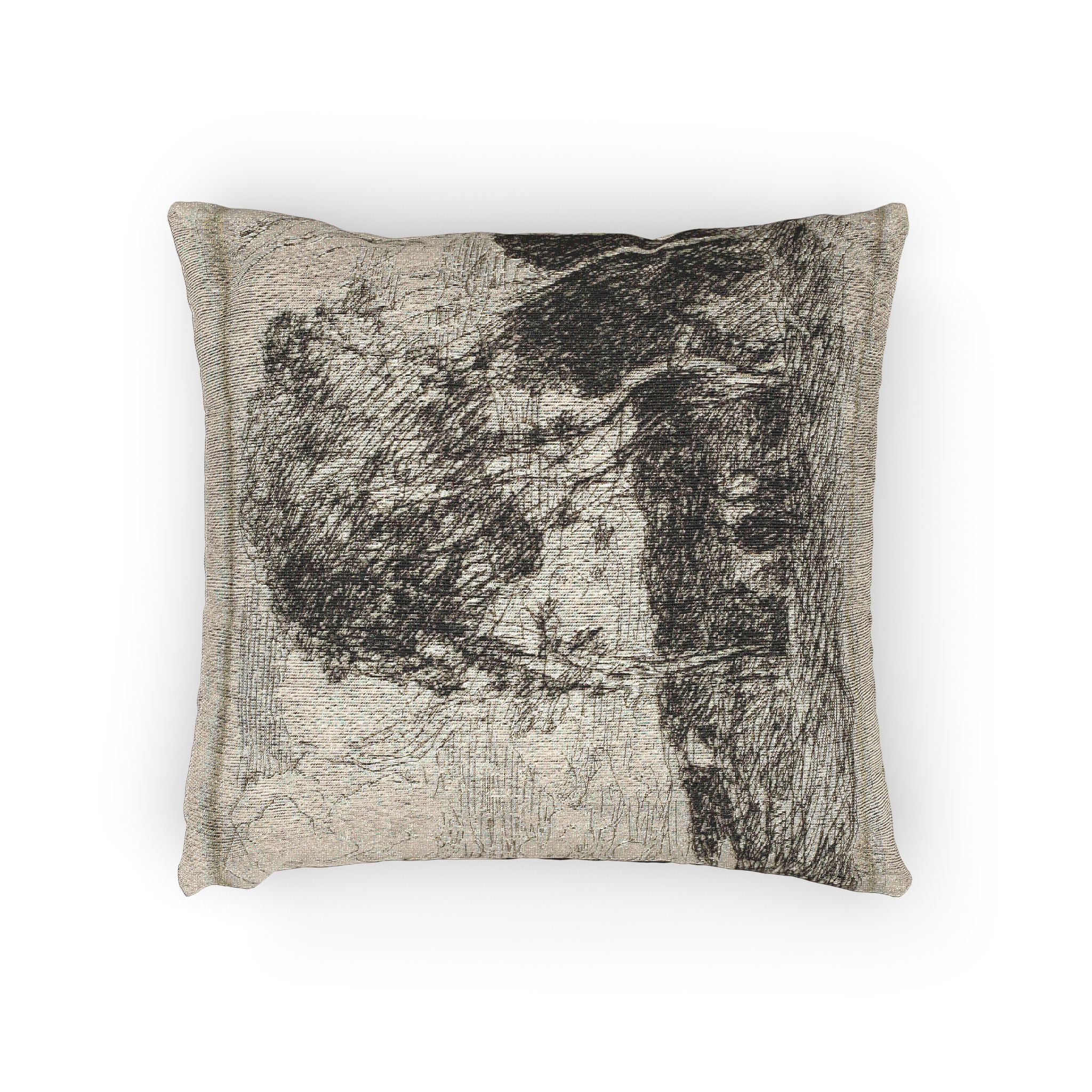 Jean Baptiste Camille Corot - Souvenir of the Fortifications of Douai | Woven Pillow