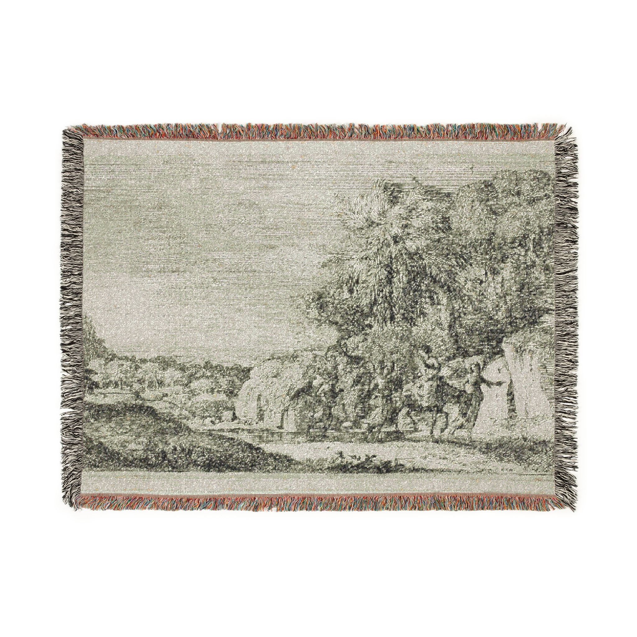 Claude Lorrain - The Flight into Egypt | Woven Tapestry Blanket