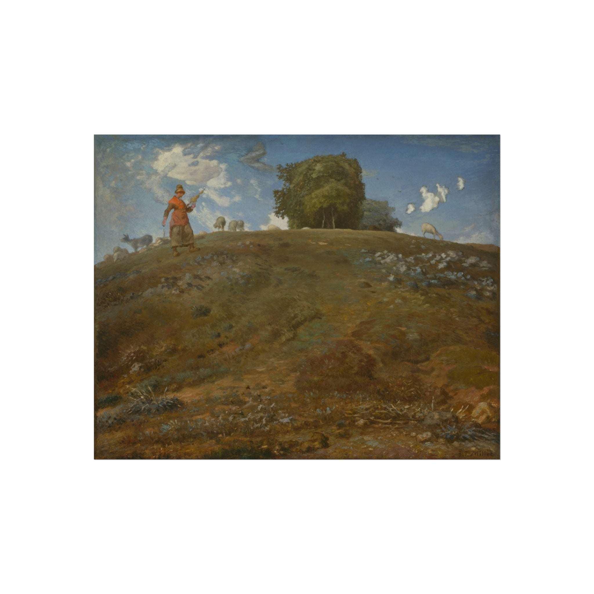 In the Auvergne Jean François Millet Fine Art Poster