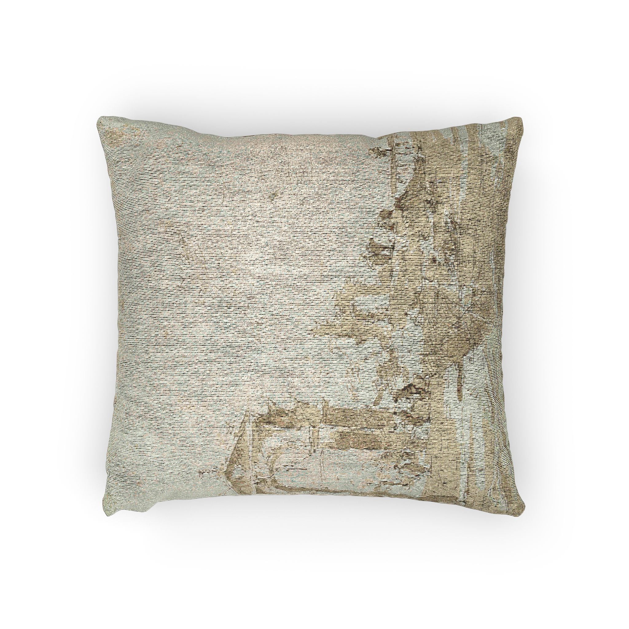 Francesco Guardi - Gateway Near a Landing Bridge | Woven Pillow