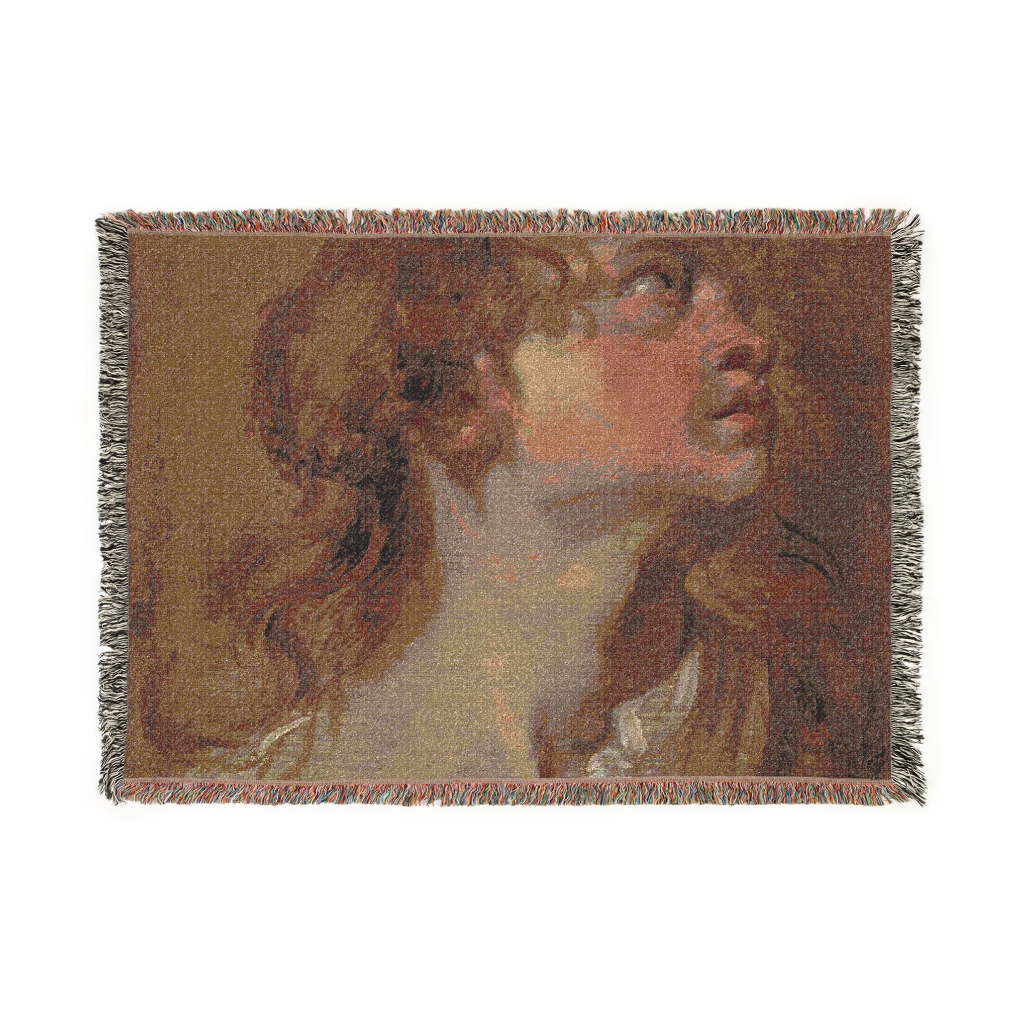 Anthony van Dyck - Head of a Girl | Woven Tapestry Blanket