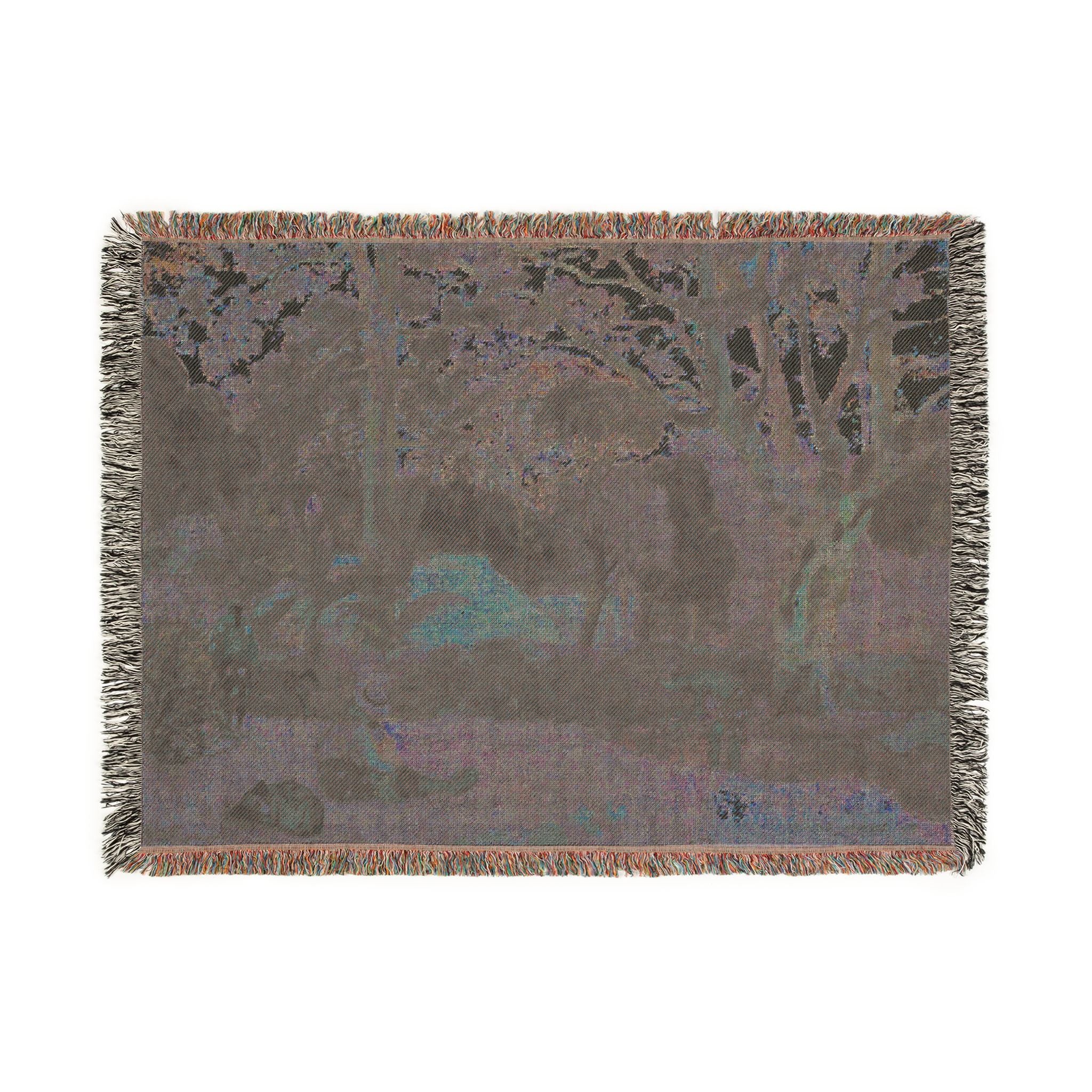 Paul Gauguin - Te raau rahi (The Big Tree) | Woven Tapestry Blanket