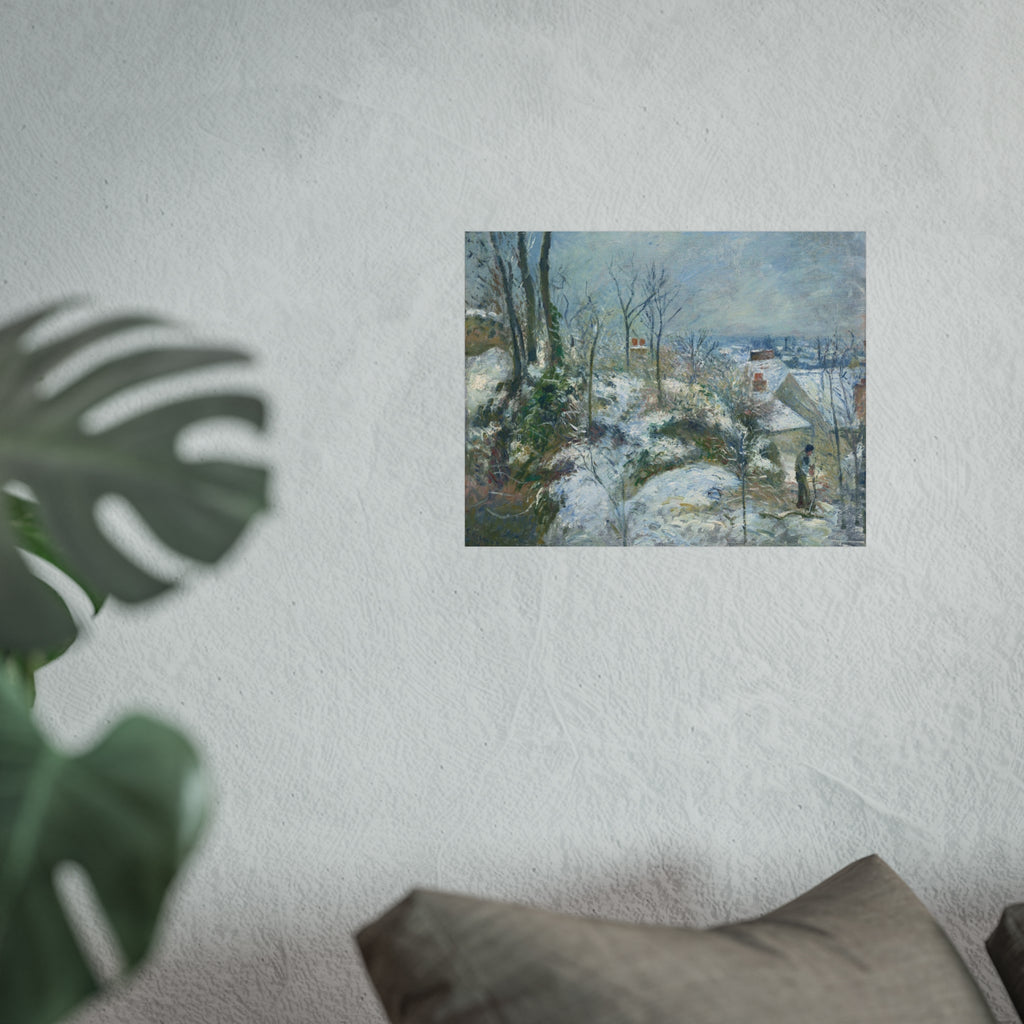 Camille Pissarro - Rabbit Warren at Pontoise, Snow | Fine Art Poster