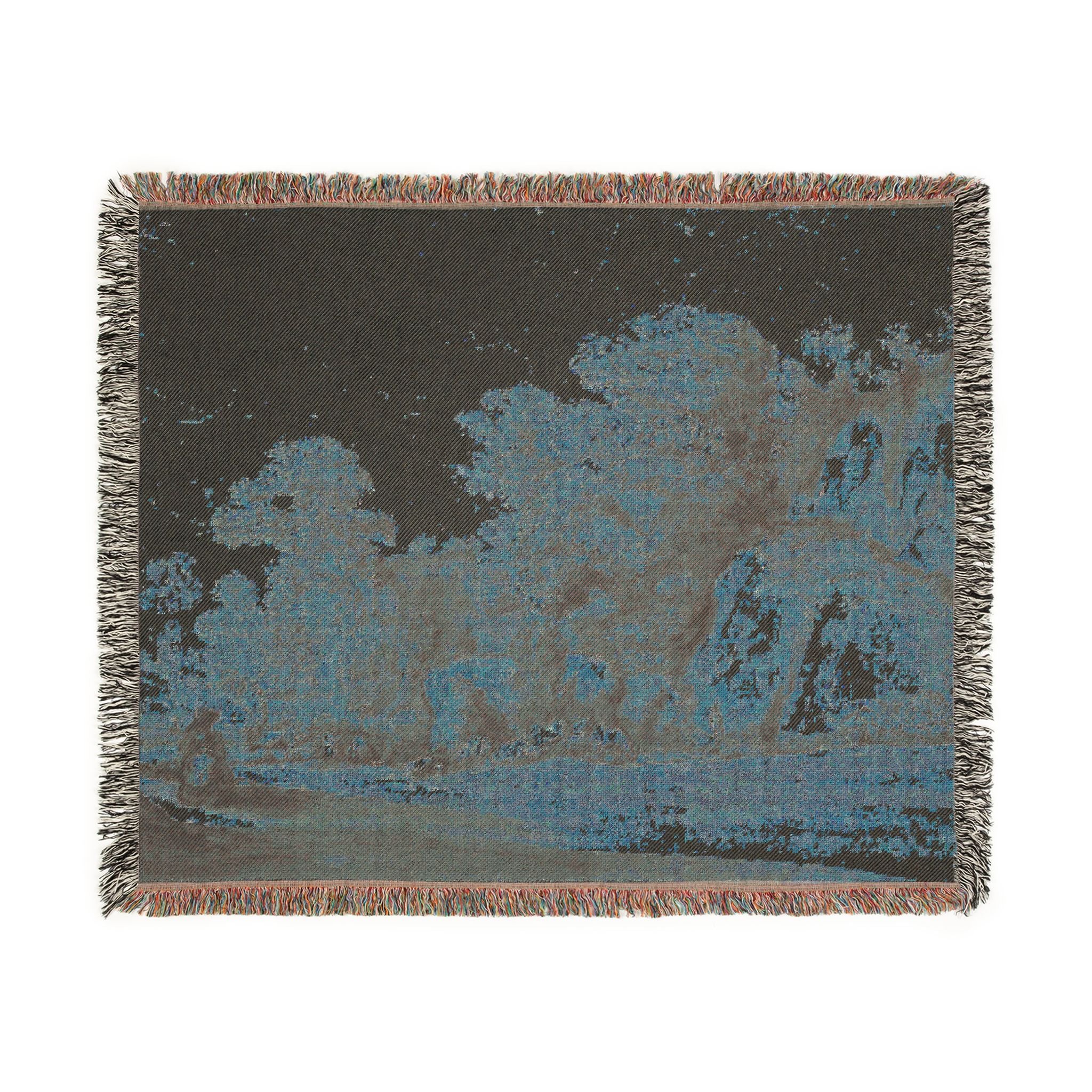 Claude Lorrain - A Rocky Hillside | Woven Tapestry Blanket
