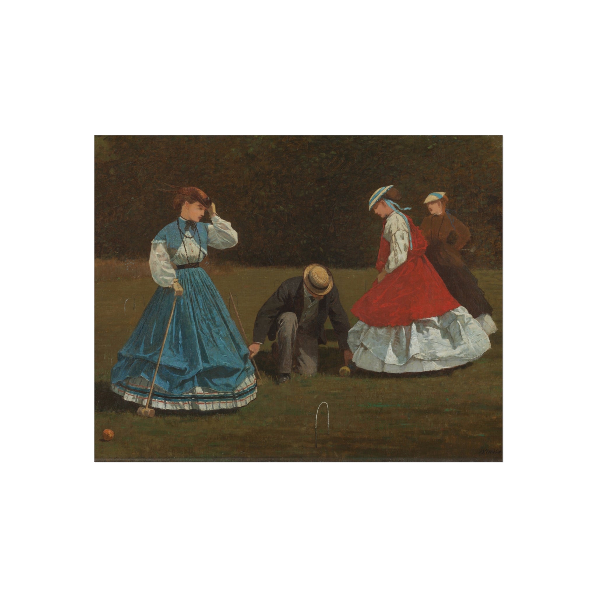 Croquet Scene Winslow Homer Fine Art Poster