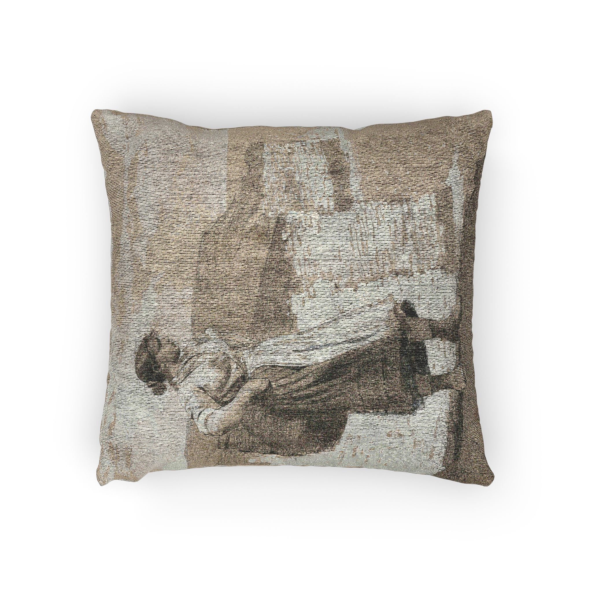 Winslow Homer - Flamborough Head, England | Woven Pillow