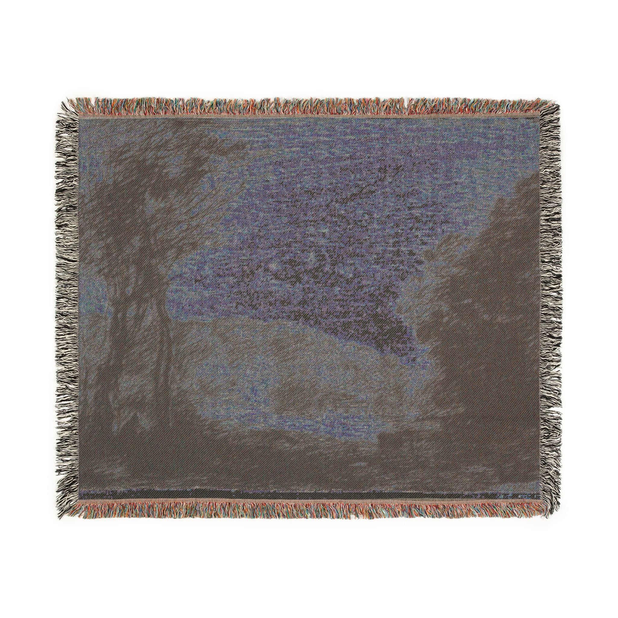 Jean Baptiste Camille Corot - Wooded Countryside | Woven Tapestry Blanket