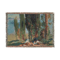 John Singer Sargent - Under the Cypress Trees at Corfu | Woven Tapestry Blanket