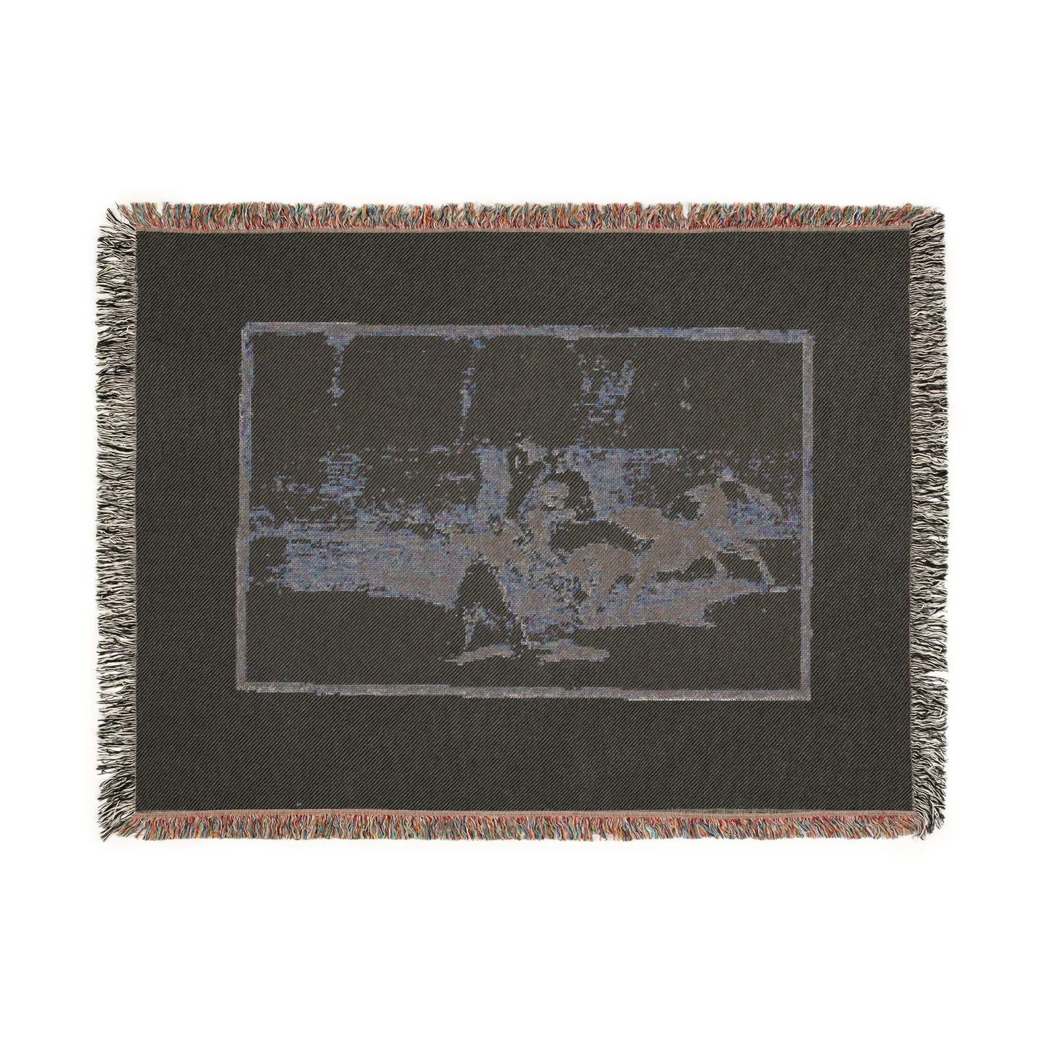 Francisco José de Goya y Lucientes - A Moor Caught by the Bull in the Ring, plate 8 from The Art of Bullfighting | Woven Tapestry Blanket