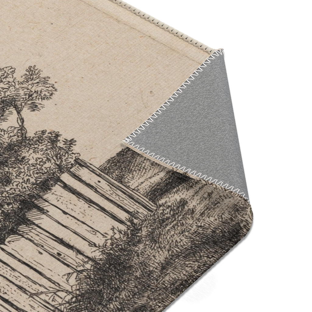 Rembrandt van Rijn - A Cottage with White Paling | Area Rug
