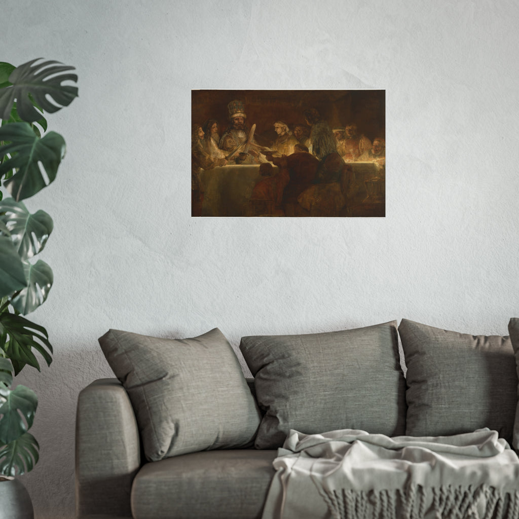 The Conspiracy of Claudius Civilis by Rembrandt van Rijn | Fine Art Poster