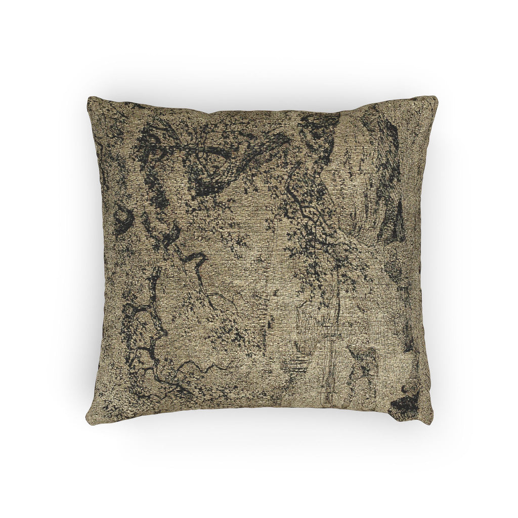 Jacob van Ruisdael - Landscape with Figure Resting Under Tree by Stream | Woven Pillow