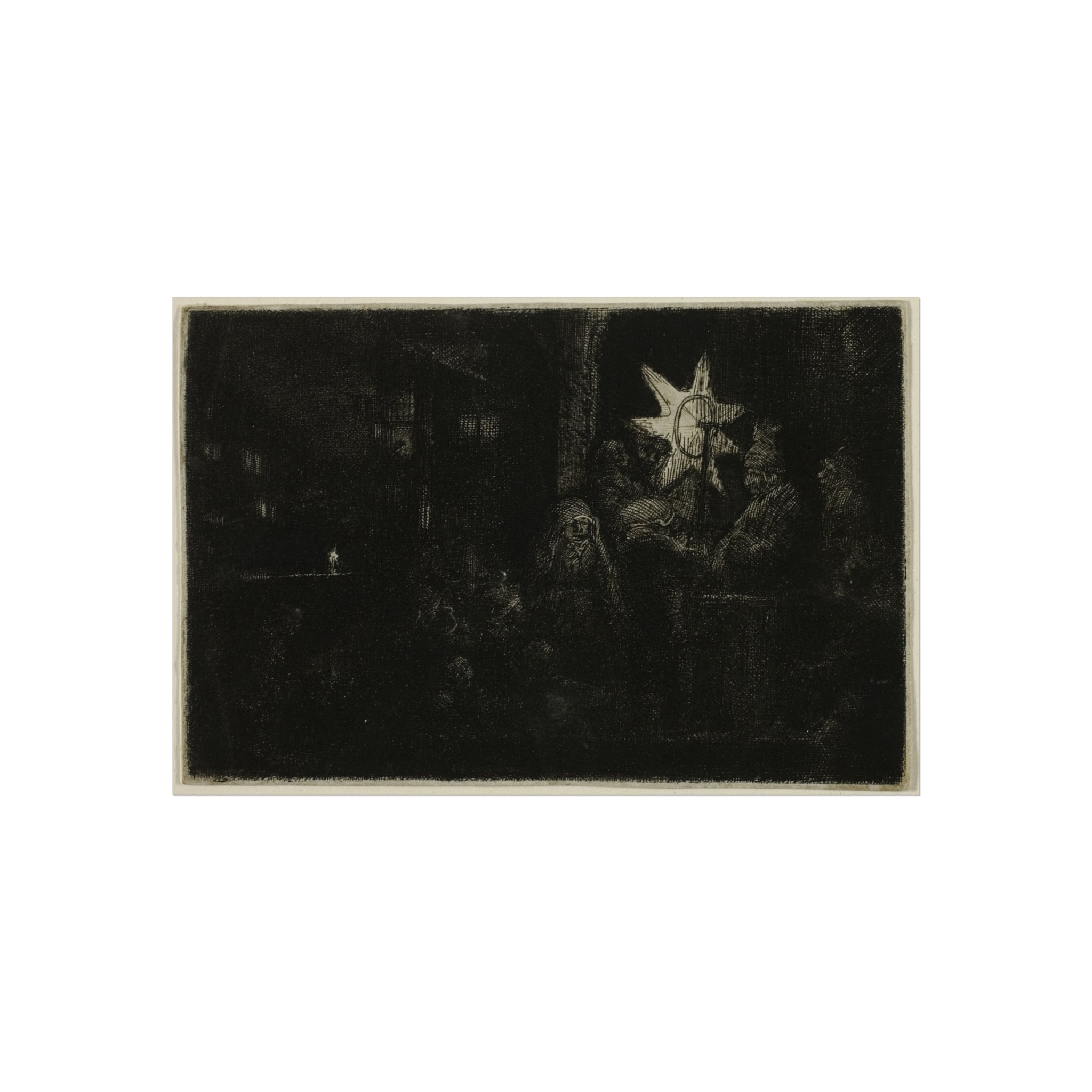 Rembrandt van Rijn - The Star of the Kings A Night Piece | Fine Art Poster