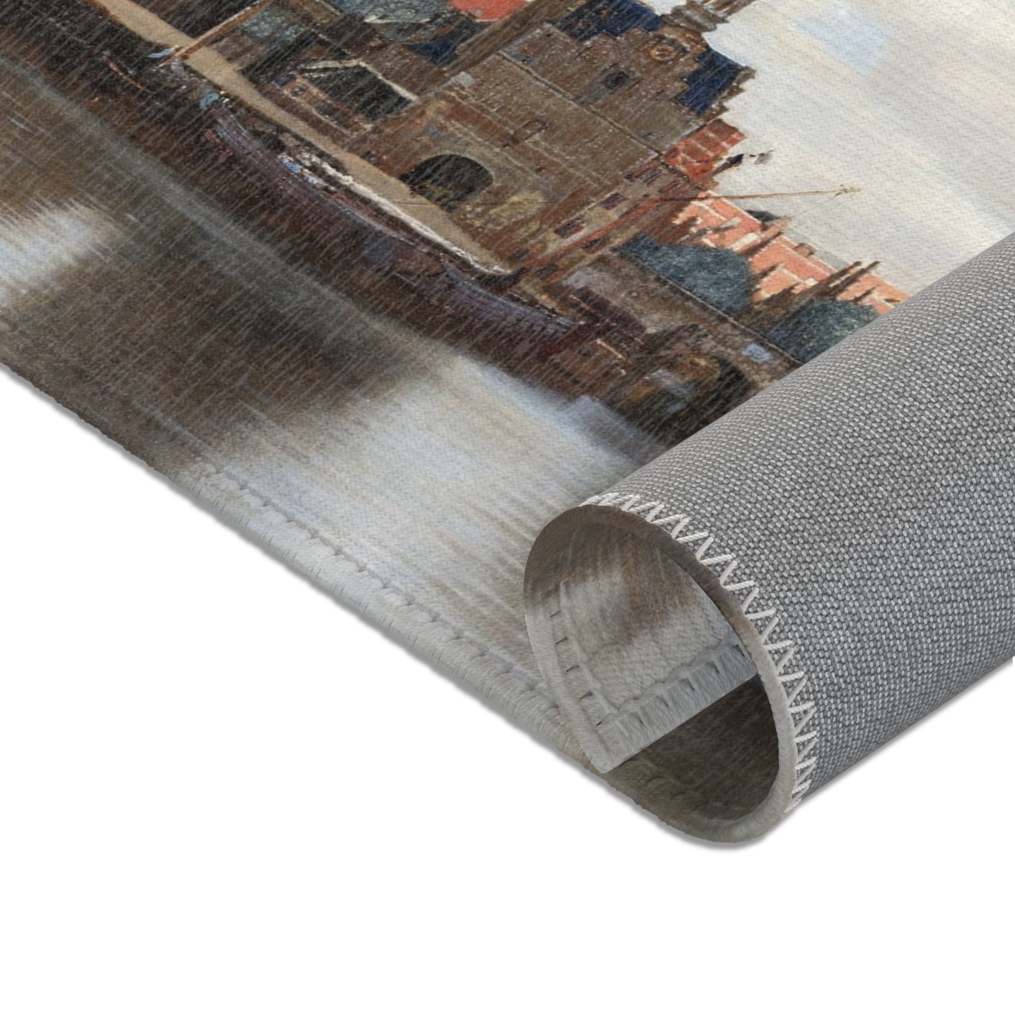 Johannes Vermeer - View of Delft - 92 - Mauritshuis | Area Rug