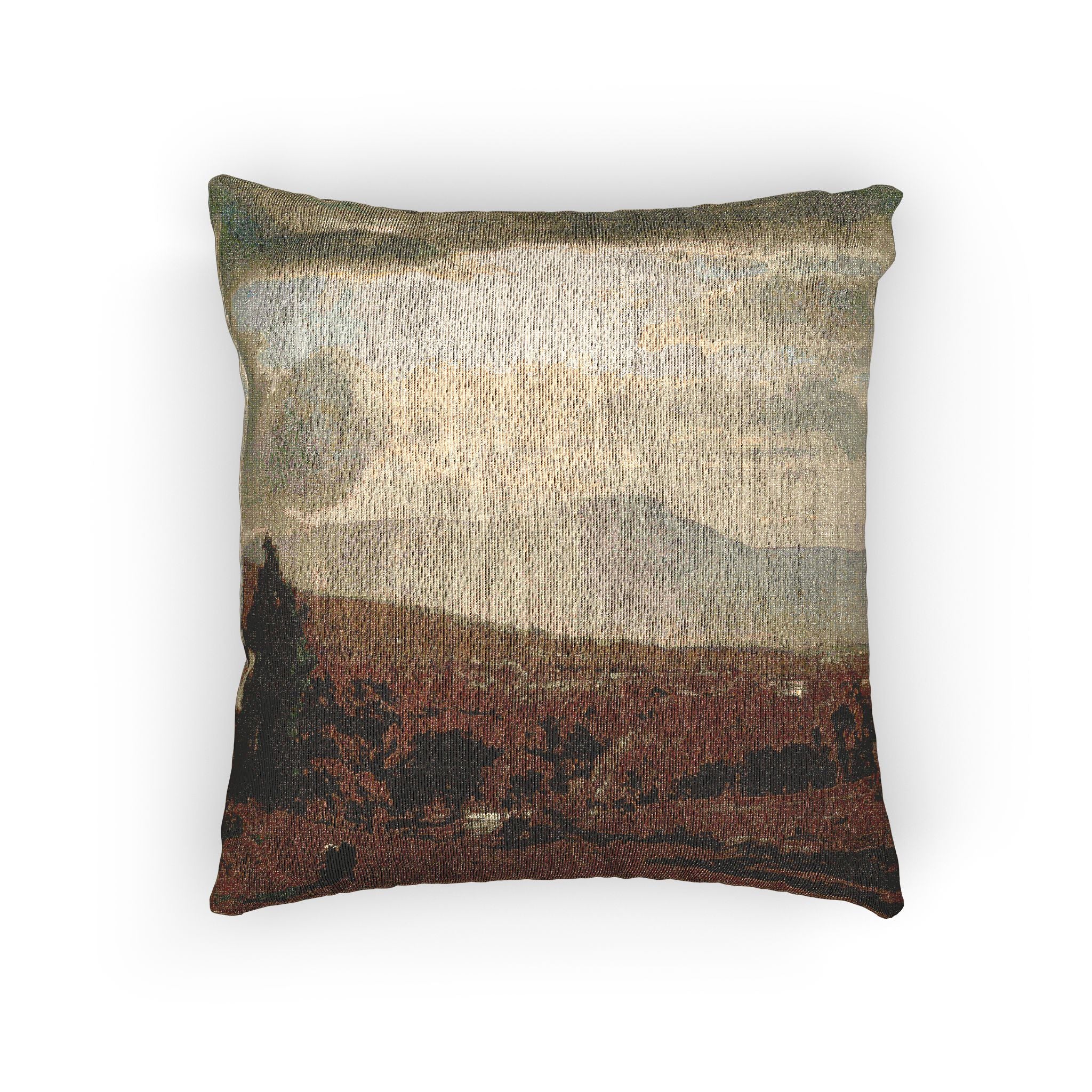 George Inness - Catskill Mountains | Woven Pillow