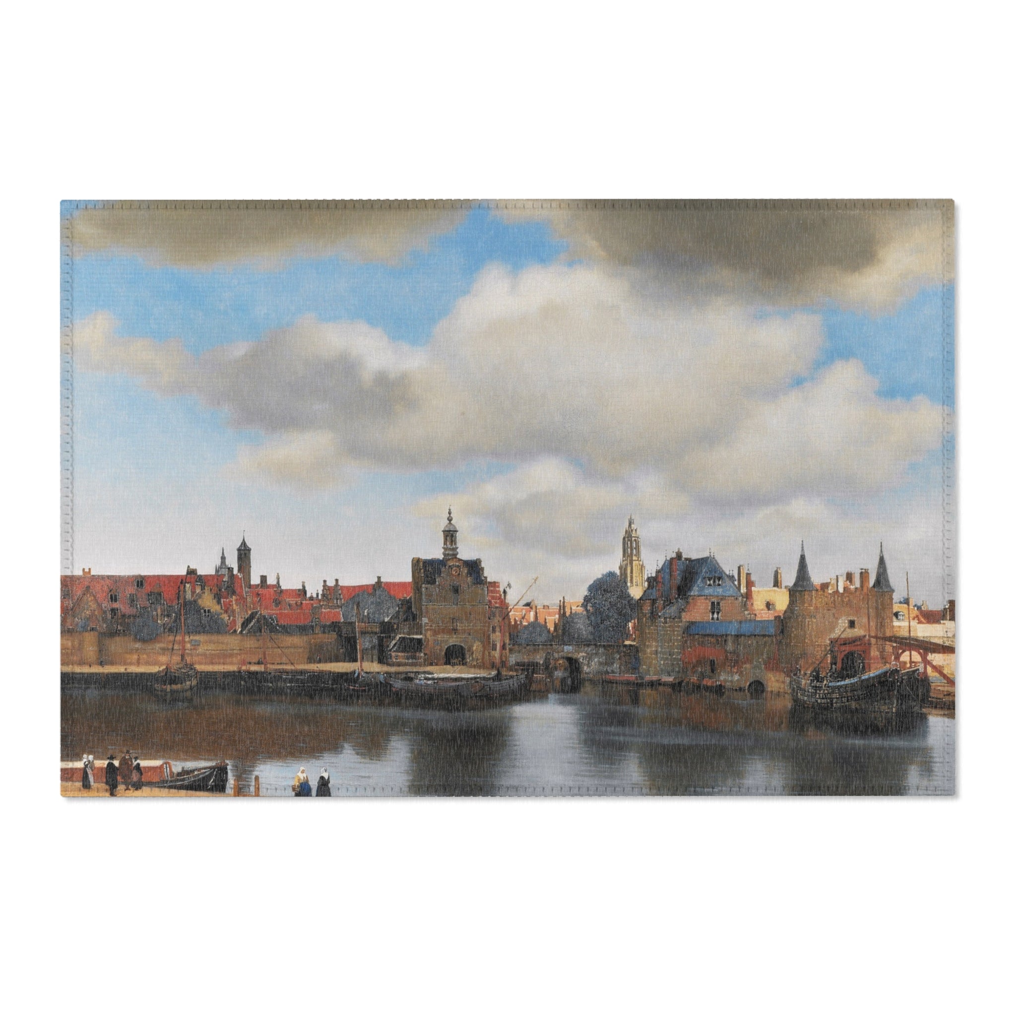 View of Delft, by Johannes Vermeer | Area Rug
