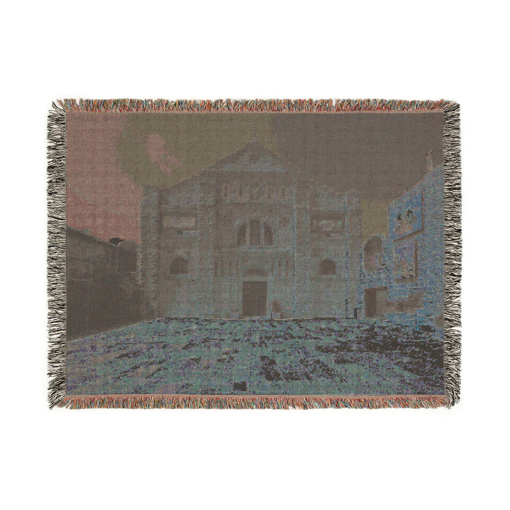 Shrine of the Beheading of Saint John the Baptist, Madaba, Jordan (دير اللاتين مادبا) | Woven Tapestry Blanket