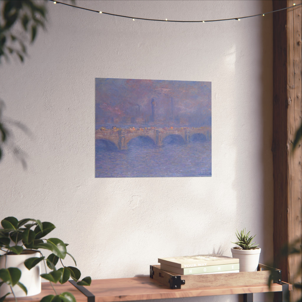 Claude Monet - Waterloo Bridge, Sunlight Effect | Fine Art Poster