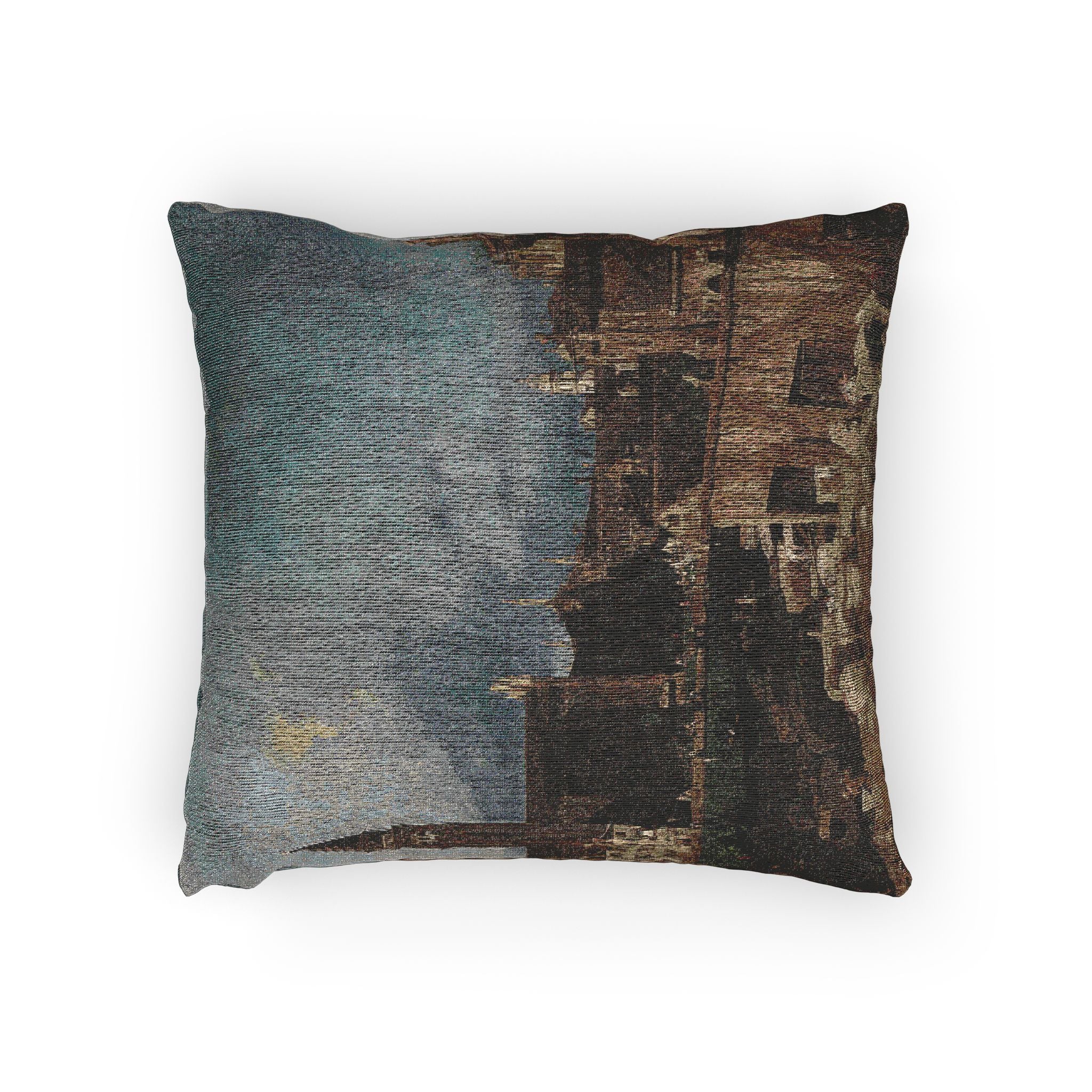 Canaletto - The Stonemason's Yard | Woven Pillow