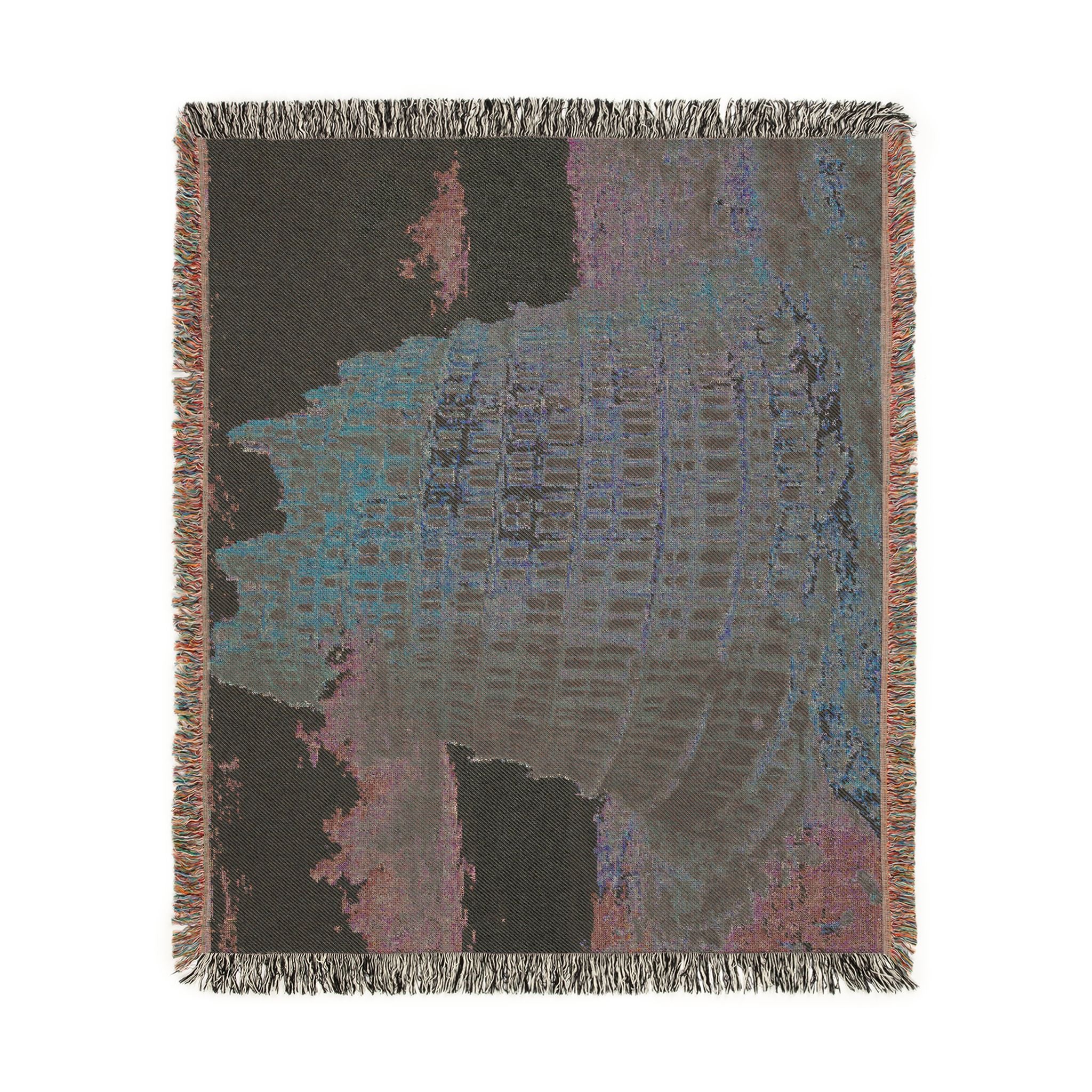 Pieter Bruegel the Elder - The Tower of Babel (Rotterdam) - Google Art Project - edited | Woven Tapestry Blanket