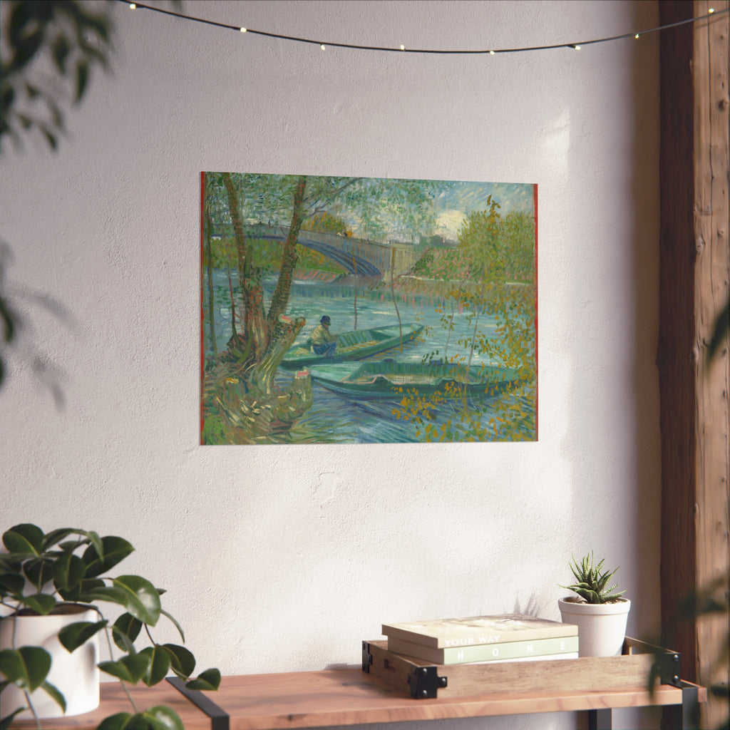 Vincent van Gogh - Fishing in Spring, the Pont de Clichy | Fine Art Poster
