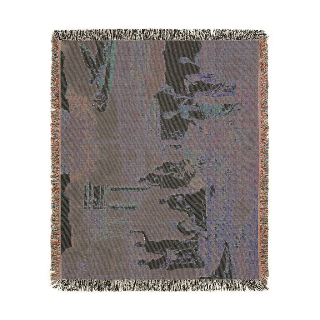 Pierre Puvis de Chavannes - The Sacred Grove, Beloved of the Arts and the Muses | Woven Tapestry Blanket