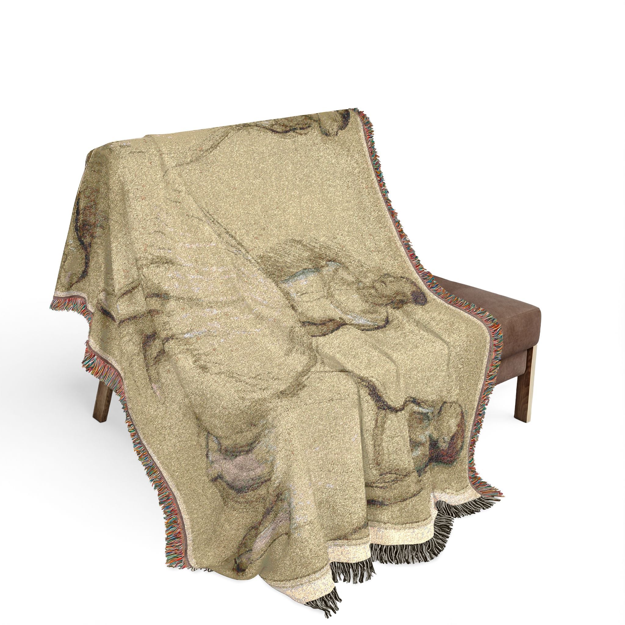 Three Studies of a Dancer in Fourth Position Edgar Degas Tapestry Blanket