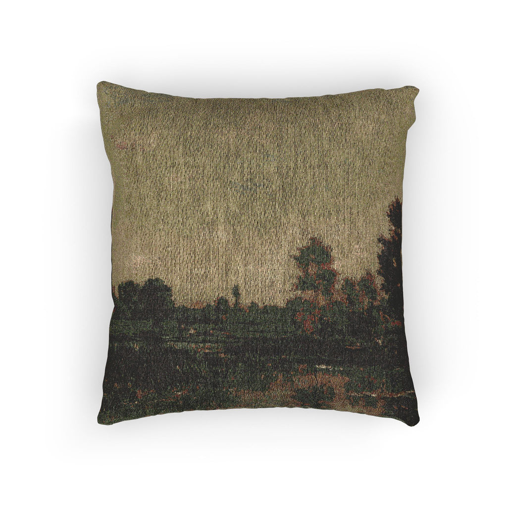 Charles François Daubigny - The Marsh | Woven Pillow