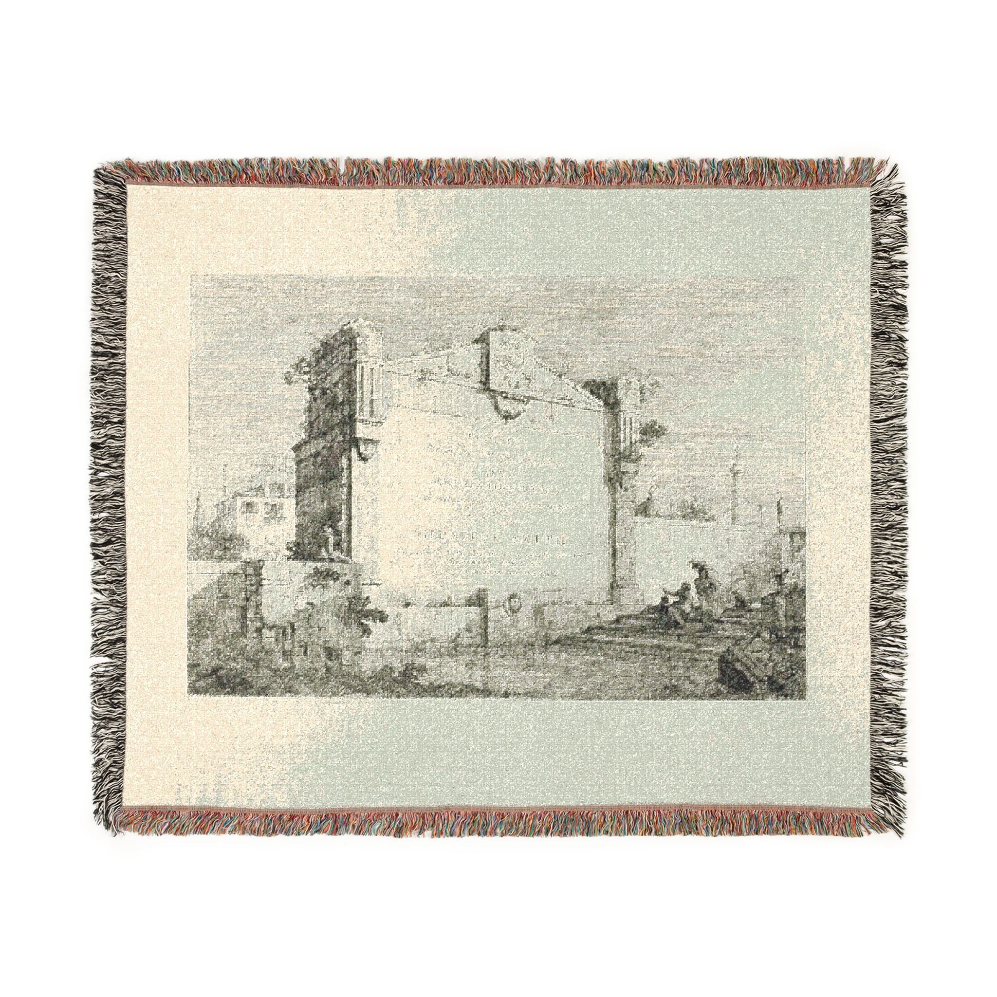 Canaletto - Title Page, from Vedute | Woven Tapestry Blanket