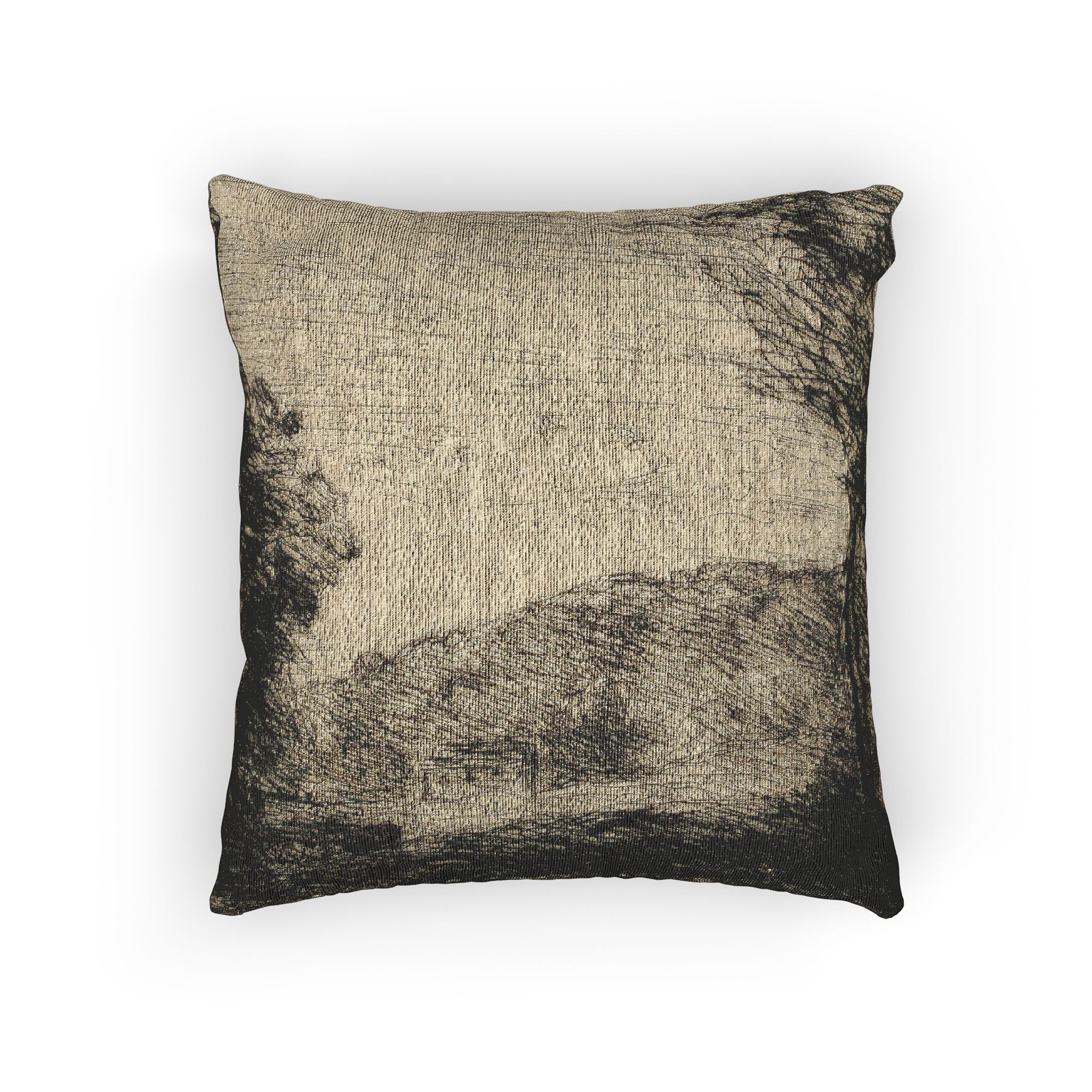 Jean Baptiste Camille Corot - Wooded Countryside | Woven Pillow