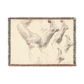 John Singer Sargent - Sketches of Legs and Feet | Woven Tapestry Blanket