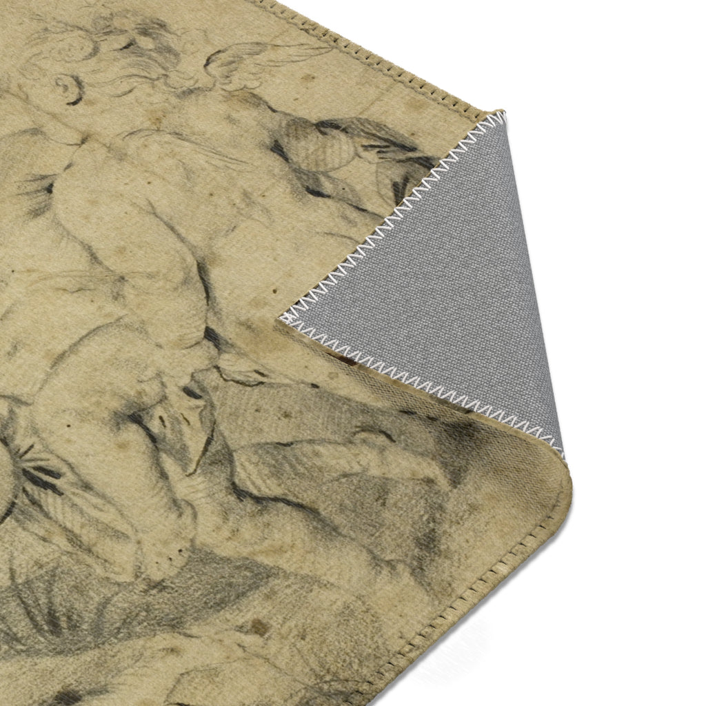 Anthony van Dyck - Young Bacchus and Companions | Area Rug