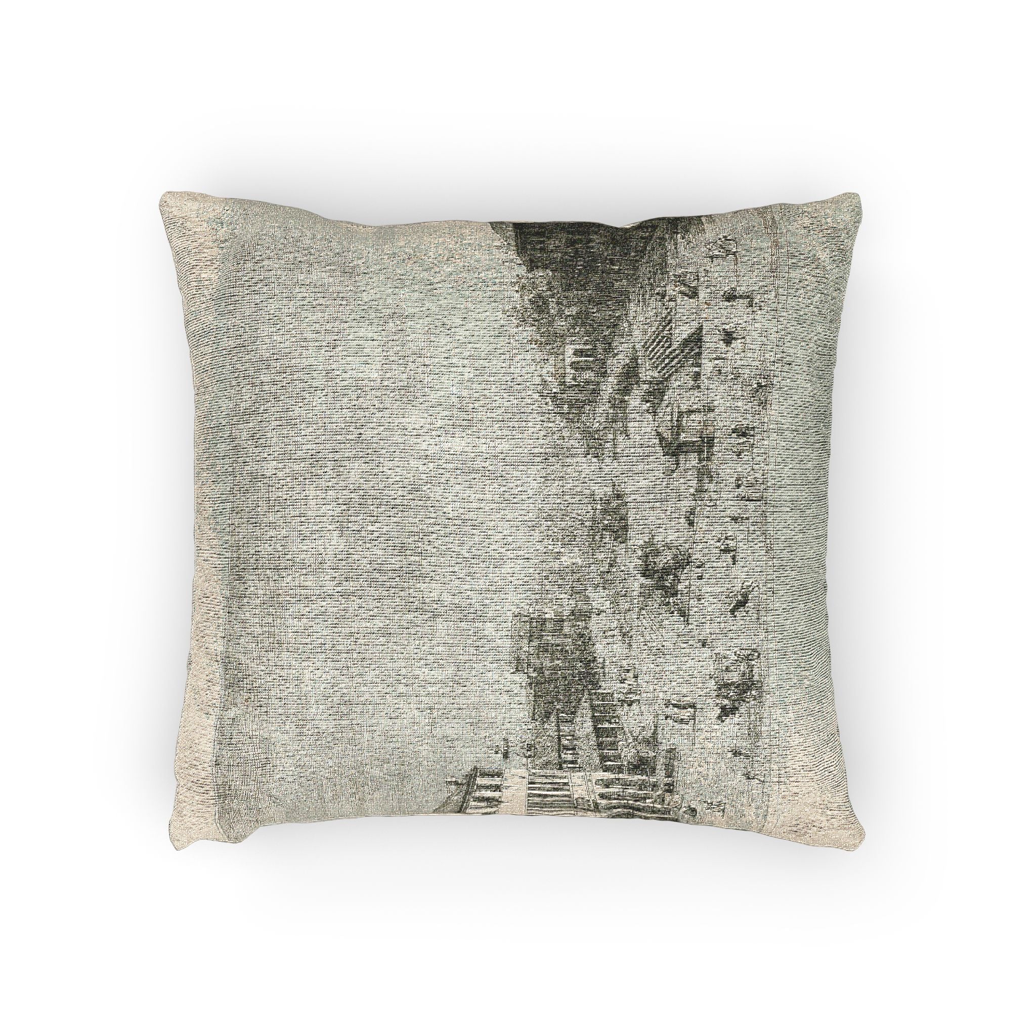 Canaletto - Mestre, from Vedute | Woven Pillow