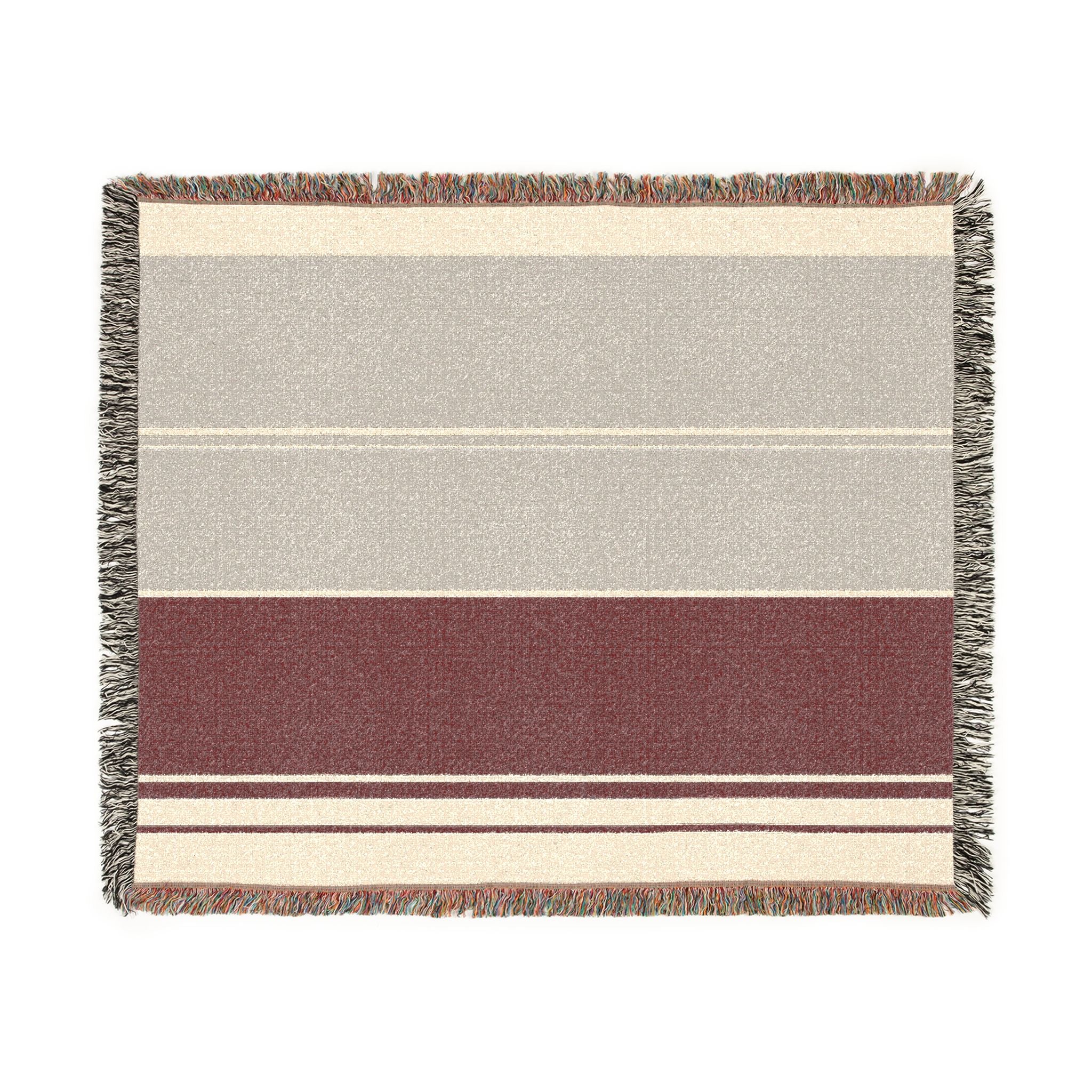 Orchard Throw — Stone · Fig · Warm White