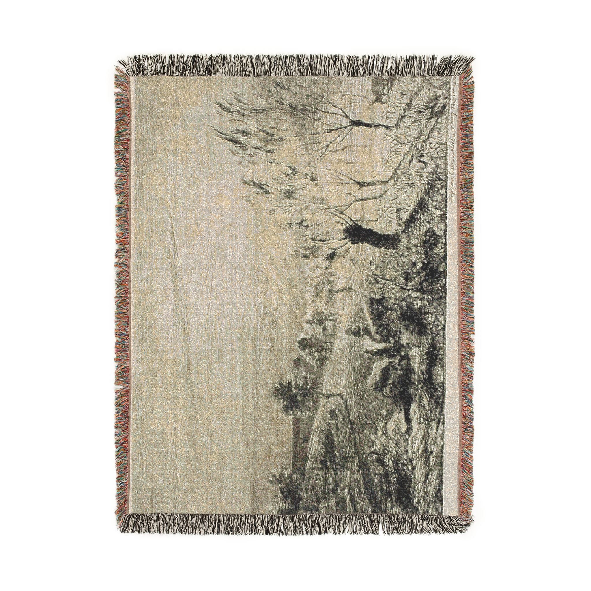 Charles François Daubigny - Sunrise | Woven Tapestry Blanket