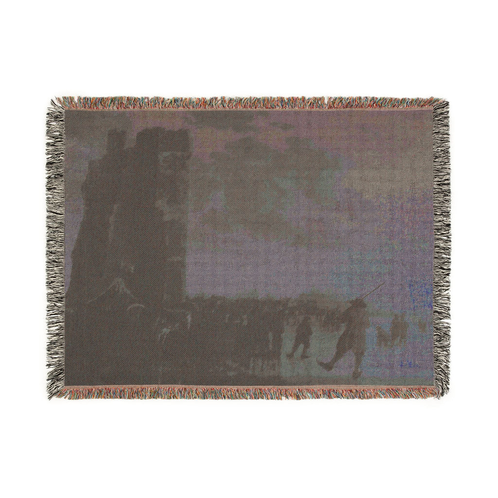 Schilderij, Aelbert Cuyp, met ruïne van Huis te Merwede (12091275046) | Woven Tapestry Blanket