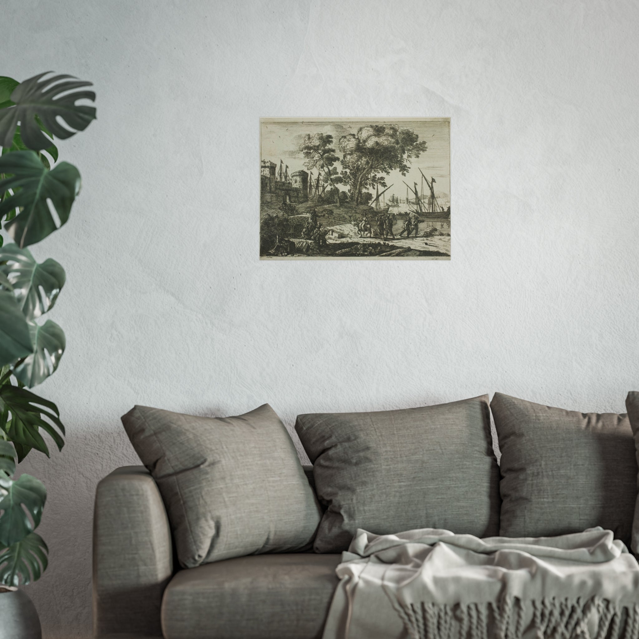 Claude Lorrain - Coast Scene with an Artist Drawing | Fine Art Poster