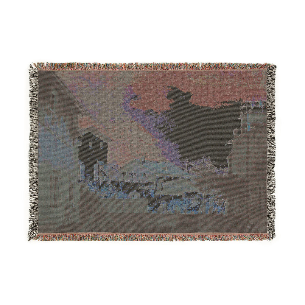 Follower of Canaletto - The Terrace | Woven Tapestry Blanket