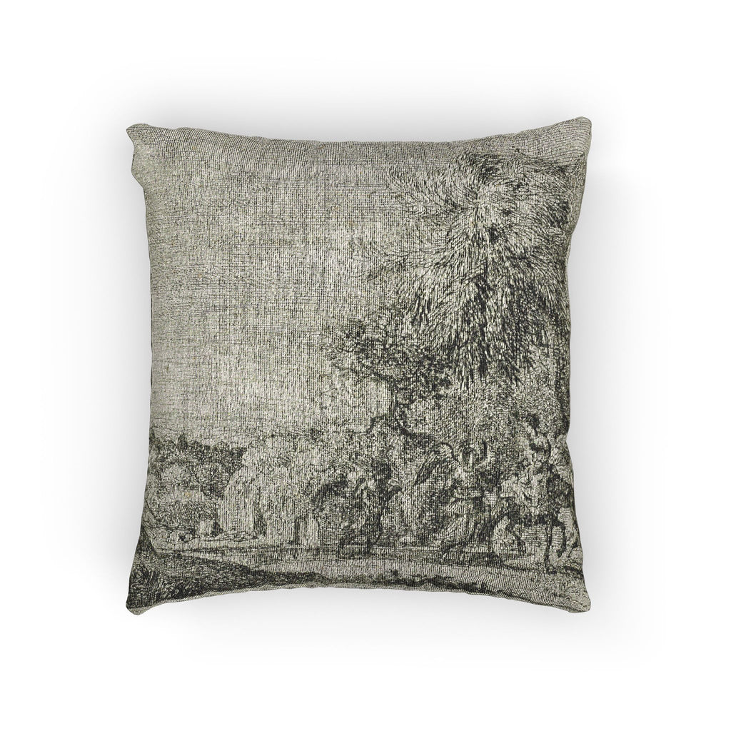Claude Lorrain - The Flight into Egypt | Woven Pillow