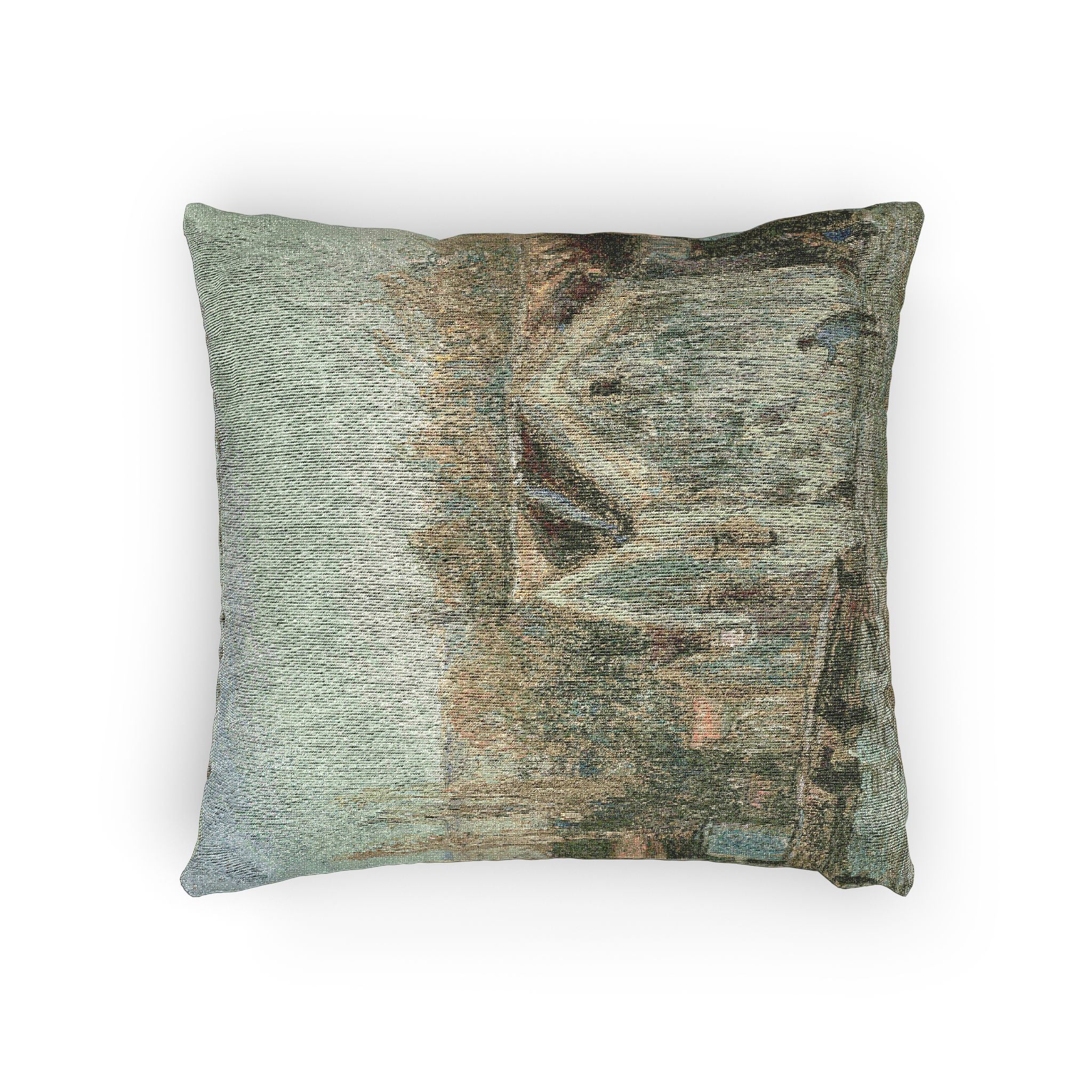 Alfred Sisley - A Corner of Moret-sur-Loing | Woven Pillow