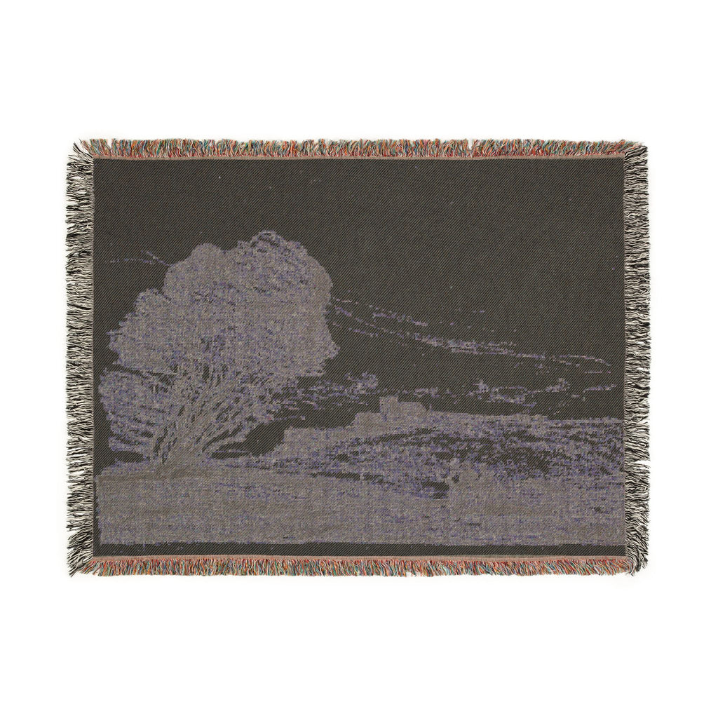 Jean Baptiste Camille Corot - The Isolated Fort | Woven Tapestry Blanket