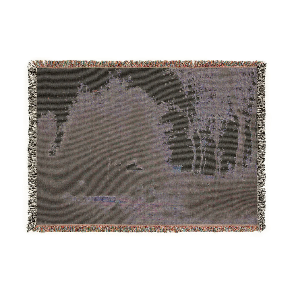 Jean Baptiste Camille Corot - Arleux-Palluel, The Bridge of Trysts | Woven Tapestry Blanket