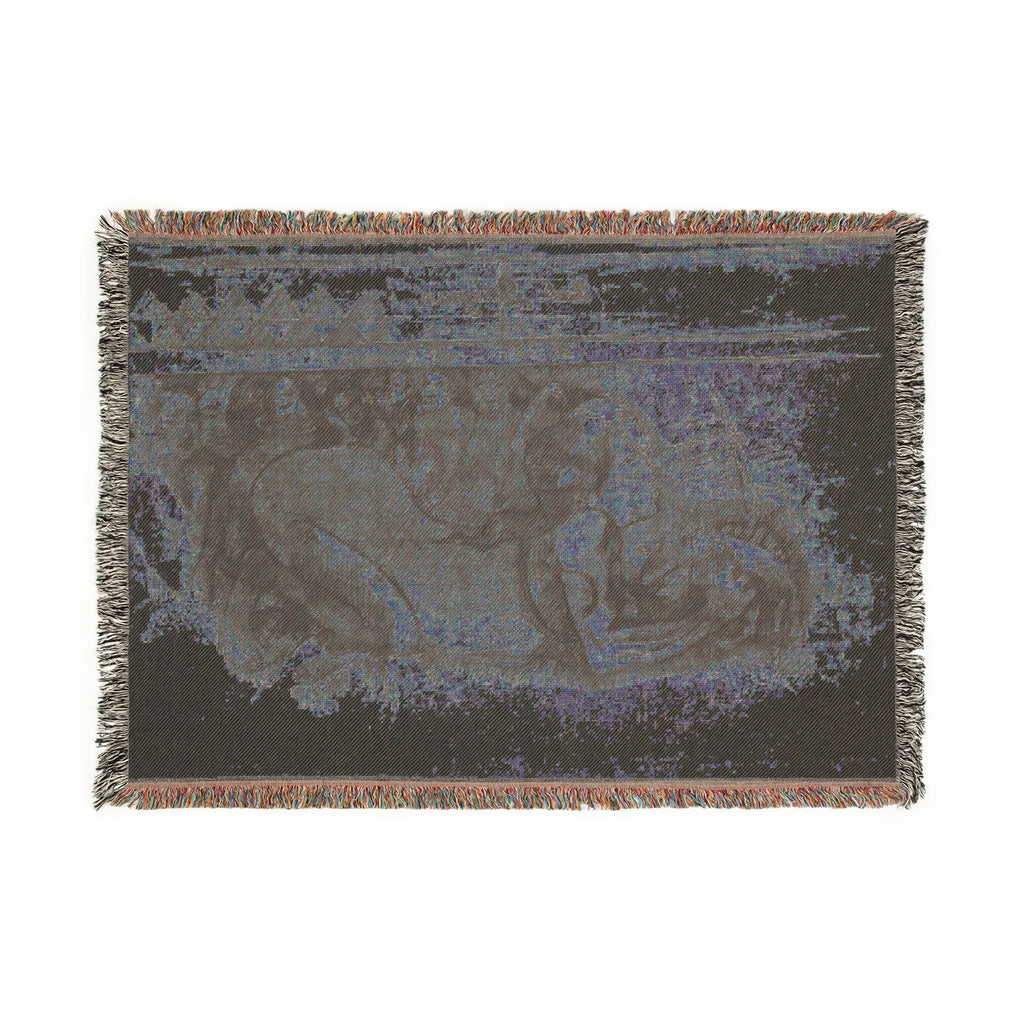 Paul Gauguin - Woman with a Cat | Woven Tapestry Blanket